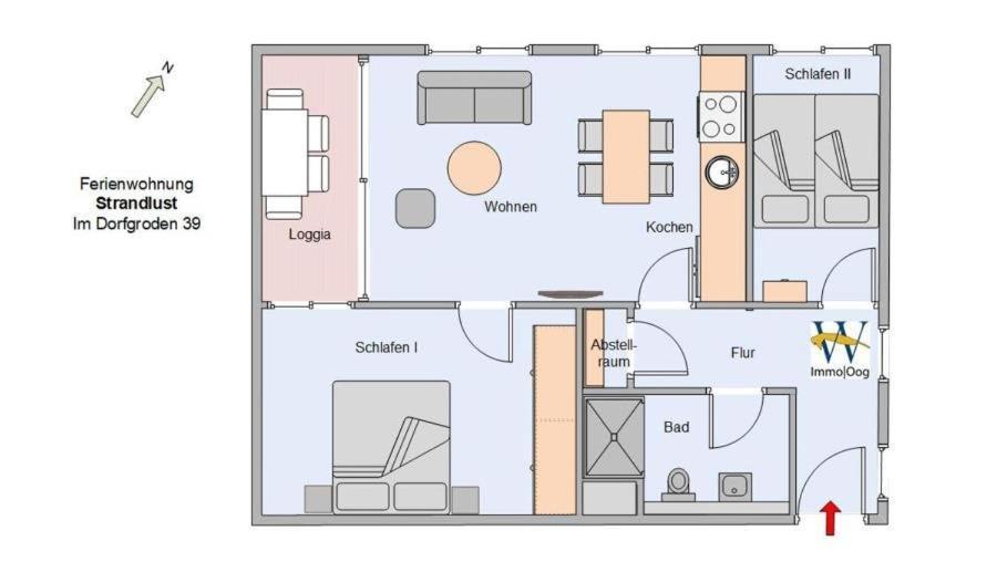 Strandlust - Anspruchsvolle Ferienwohnung Wangerooge Extérieur photo